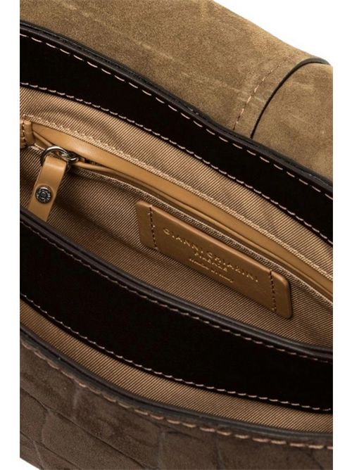 Helena round brown crocodile print bag Gianni Chiarini | BS11878-CMCOCCO2107